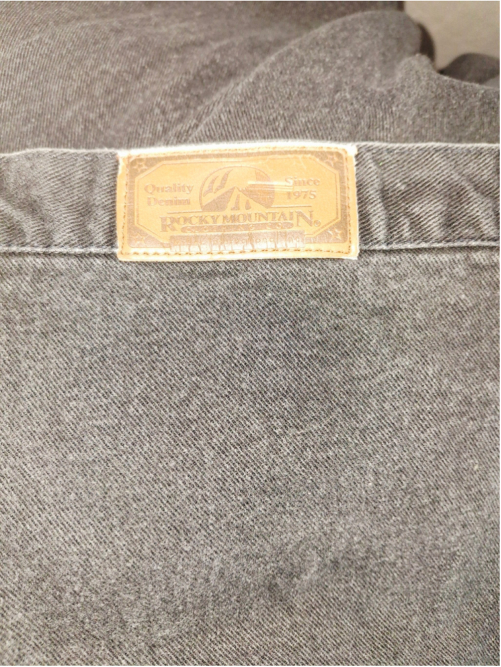Y2K Rocky Mountain Black Denim Jeans Sz 19/20 Cowgirl rodeo western vintage 90s - Picture 3 of 4